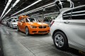 BMW M3 Coupé in orange im BMW Werk Regensburg