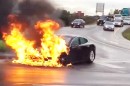 Brennender Tesla Model S in den USA