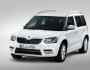 Der neue Skoda Yeti (2014) in weiß in der Frontansicht