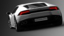 Die Heckpartie des neuen Lamborghini Huracàn
