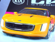 Konzeptauto Kia GT4 Stinger in gelb