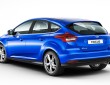 Ford Focus Facelift 2014 in blau in der Heckansicht