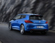 VW Scirocco Facelift-Modell 2014 in blau in der Heckansicht