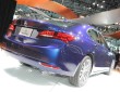 Dunkelblauer Acura TLX Modelljahr 2014 auf New York Motor Show