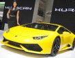Gelber Lamborghini Huracan auf der Pekinger Automesse Auto China 2014
