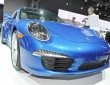 Porsche 911 Targa in Hellblau auf der New Yorker Automesse 2014