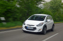 Sondermodell Hyundai ix20 Crossline, Fotoaufnahme von der Fahrt
