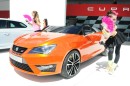 Das Showcar Ibiza Cupster in orange beim Wörthersee-Treff