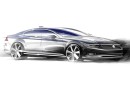Skizze zeigt neuen Passat 2015 in der Frontansicht