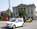 Der CNG-Kleinstwagen Seat Mii bei den Tests in Barcelona