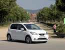 Seat Mii parkt im spanischen Barcelona