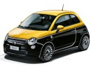 Fiat 500 Comics mit Nähten in schwarz gelb