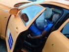 Volvo-Crashtest: Die Airbags haben sich geöffnet, die Tür ließ sich öffnen - alles gut gegangen.
