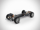 Volvo XC90 T8 Twin Engine: Verbrennungsmotor vorn, Batterie im Tunnel, Elektromotor zwischen den Hinterrädern sowie zwischen Verbrenner und Getriebe ein weiterer Motor-Generator.