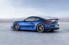Blauer Porsche Cayman GT4