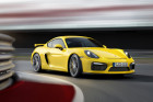 Gelber Porsche Cayman GT4