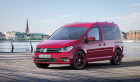 Volkswagen Caddy 2015 in Rot Standaufnahme