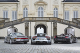 Porsche 959, 918 Spyder und Carrera GT, Heckvergleich