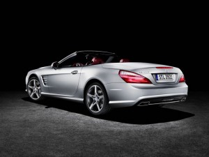 Das Heck des neuen Mercedes-Benz SL 2012