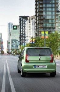 Heckansicht des Skoda Citigo