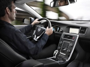 Cockpit des Volvo V60 Plug-in-Hybrid, der 2012 auf den Markt kommt