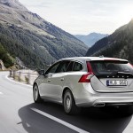Der Volvo V60 Plug-in-Hybrid in der Heckansicht