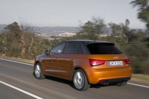 Kleinwagen Audi A1 Sportback in der Heckansicht