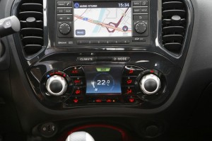 Das Navigationssystem im Nissan Juke 1.5 dCi