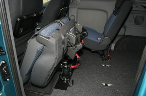 Nissan NV200 Evalia Sitze umgeklappt