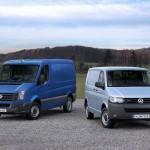 Die Heckansicht des VW Transporter und Crafter