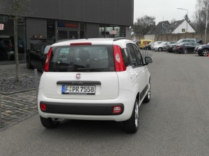 Fiat Panda präsentiert sich von hinten