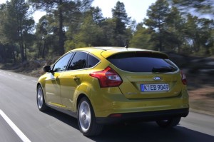 Die Heckpartie des neuen Ford Focus Ecoboost