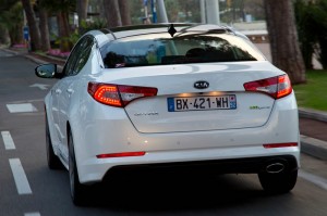 Neuer Kia Optima in der Heckansicht