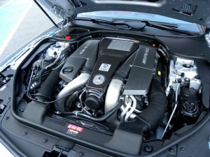 Der V8-Motor des neuen Mercedes SL 63 AMG
