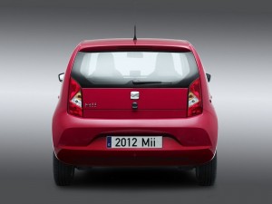 Das Heck des Seat Mii als Fünftürer