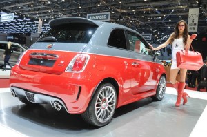 Der Abarth 595 Turismo in der Heckansicht