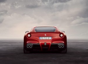Die Heckpartie des Ferrari F12 Berlinetta