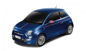 Fiats neues 500 Sondermodell America in Blau