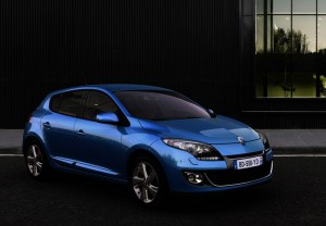2012-er Renault Megane Coupe in der FRontansicht