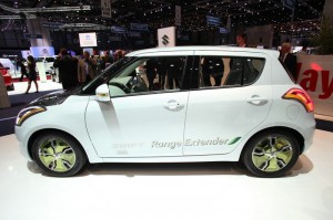 Der Suzuki Swift Range Extender in der Seitenansicht