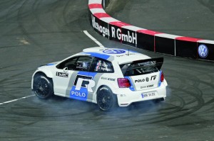 VW Polo R WRC mit Sébastien Ogier am Steuer