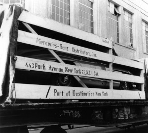 Die Verschiffung der Mercedes 300 SL W 198