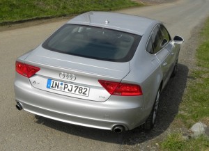 Audi A7 Sportback Heck (Silber, Standaufnahme)