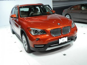 BMW X1 in der Frontansicht - auf der Automesse New York