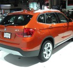 Die Heckansicht des BMW X1 - New York 2012