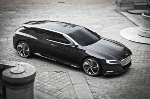 Citroen Concept Car Numéro 9 aus der Vogelperspektive