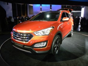 Die Frontpartie des neuen Hyundai Santa Fe