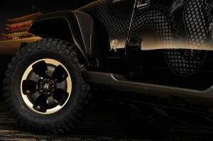 Die 18 Zoll großen Räder des Jeep Wrangler Dragon