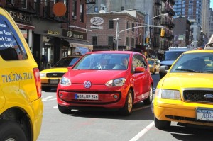 Kleinstwagen VW up auf den Strassen von New York