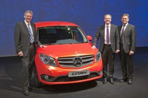 Der Mercedes-Benz Citan bei der Präsentation
